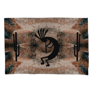 Funda De Cojín Kokopelli Desierto del Sudoeste Mosaico Terremoto 