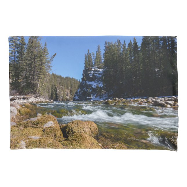 Funda De Cojín La belleza cautivadora del río Athabasca (Anverso)