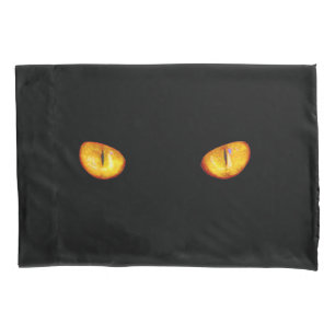 Funda De Cojín La dura mirada de un gato dorado de Bombay