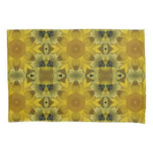 Funda De Cojín La flor del sol estalla dorada