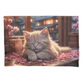 Funda De Cojín La hora de la siesta de la flor de cerezo