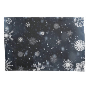 Funda De Cojín La navidad de SlipperyJoe invernal mágica pacífica