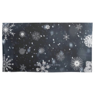 Funda De Cojín La Navidad de SlipperyJoe invernal mágica pacífica