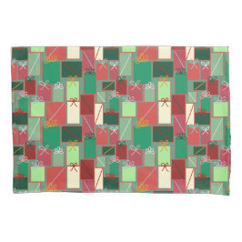 Funda De Cojín La Navidad se presenta con cintas y arcos