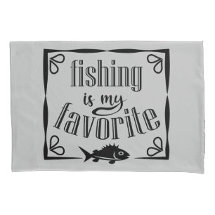 Funda De Cojín La pesca es mi cita favorita