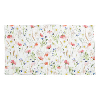 Funda De Cojín La pradera de flores silvestres escandinavas