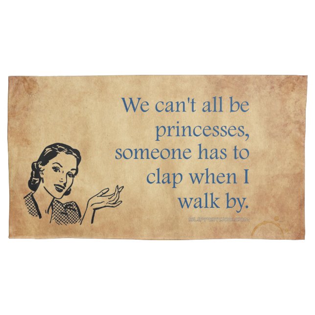 Funda De Cojín La princesa de SlipperyJoe aplaude caminar diverti (Anverso)