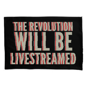 Funda De Cojín La revolución será transmitida en vivo