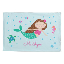 La Sirenita Bajo El Mar Azul Personalizado