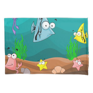 Funda De Cojín La vida marina bajo el mar personalizada