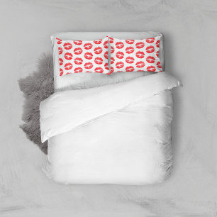 Funda De Cojín Labios Rojos, Patrón De Labios, Labios Rojos, Beso