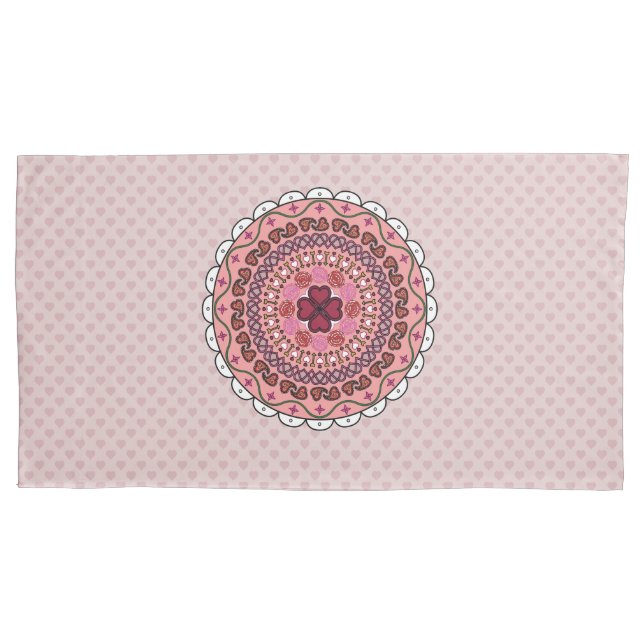 Funda De Cojín Lacy El día de San Valentín Pillowcase (Anverso)