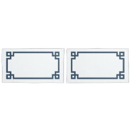 Funda De Cojín Lago Azul Griego Key Border King Tamaño