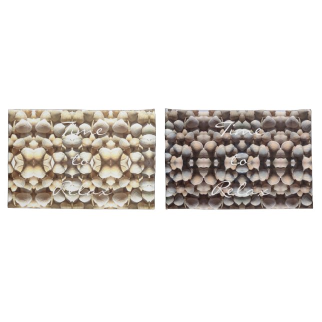 Funda De Cojín Las conchas marinas románticas tema de verano (Reverso-Set)