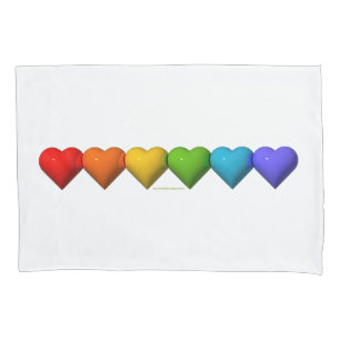 Funda De Cojín Las glifos de formas de corazón 3D brillantes de S