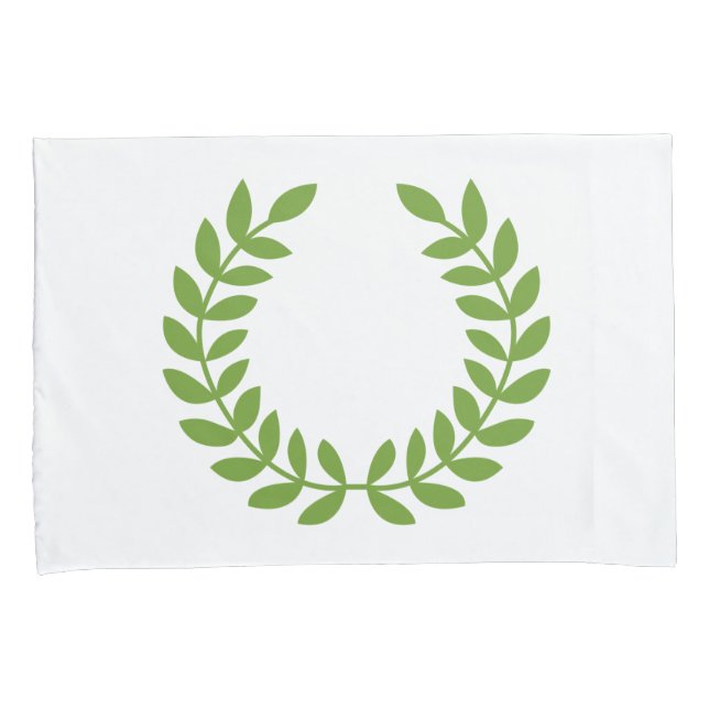 Funda De Cojín Laurel Wreath (Símbolo griego antiguo) (Anverso-Derecho)