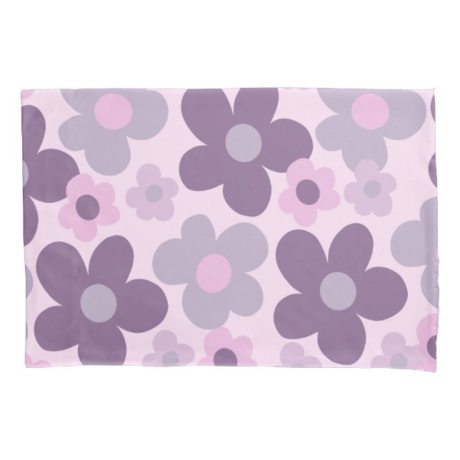 Funda De Cojín Lavender Daisies Retro Dream #1 #retro #Decoración (Anverso)