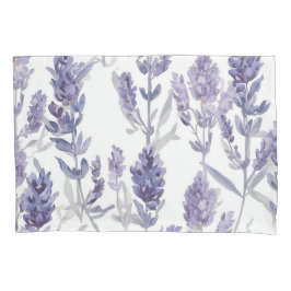 Funda De Cojín Lavender Fields | Purple Watercolor Flower Pattern