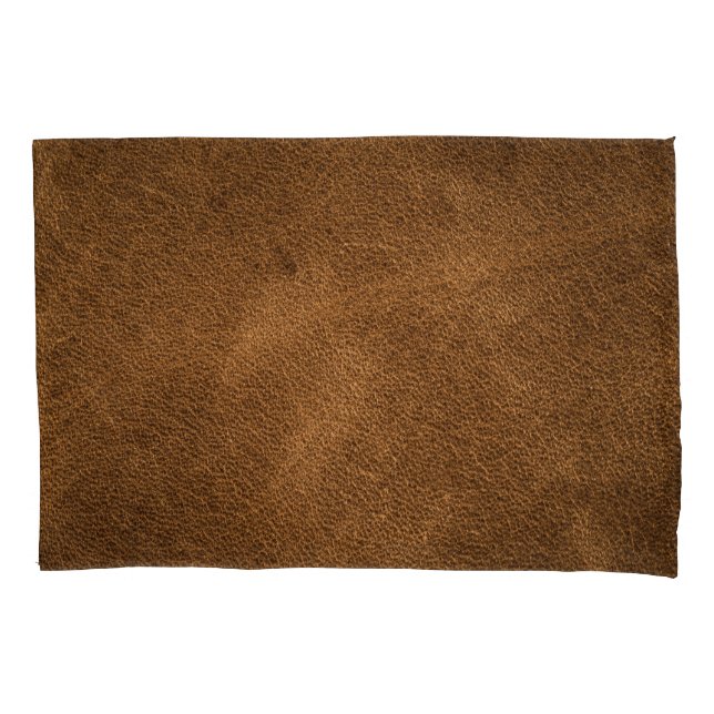 Funda De Cojín Leather marrón antigua: fondo texturado (Anverso)