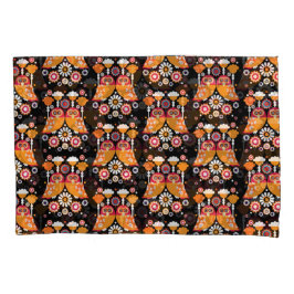 Funda De Cojín Lechuza de Arte Popular