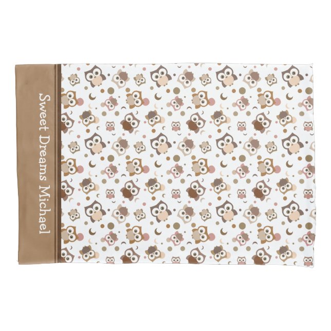 Funda De Cojín Lechuza Hoot Adorable De Gran Ojo (Anverso)