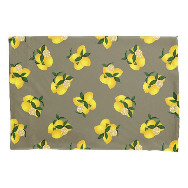 Funda De Cojín Lemon Olive Pillowcase (Anverso)