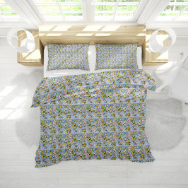 Funda De Cojín Lemones de azulejos azules de Amalfi