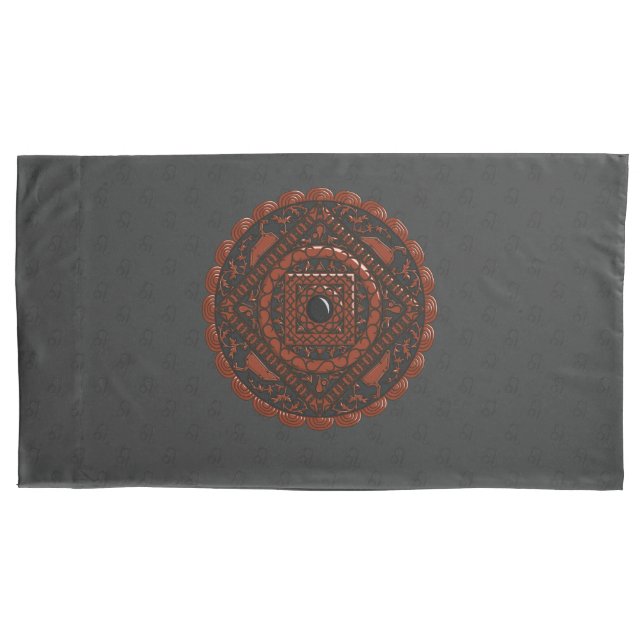 Funda De Cojín Leo Mandala Pillowcase (Anverso)