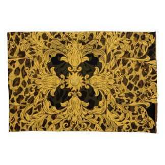 Funda De Cojín Leopardo barroco, impresión de animales orgánicos