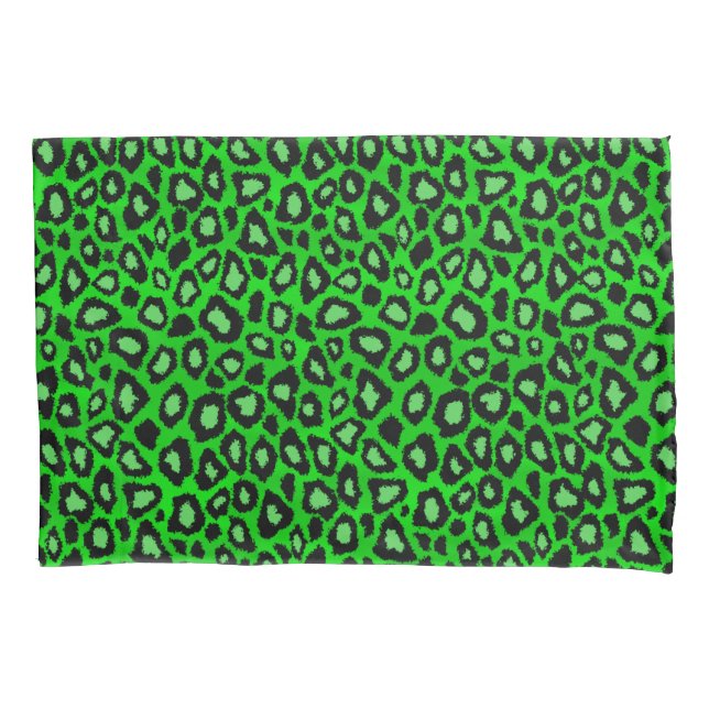 Funda De Cojín Leopardo Lime Green (Anverso)