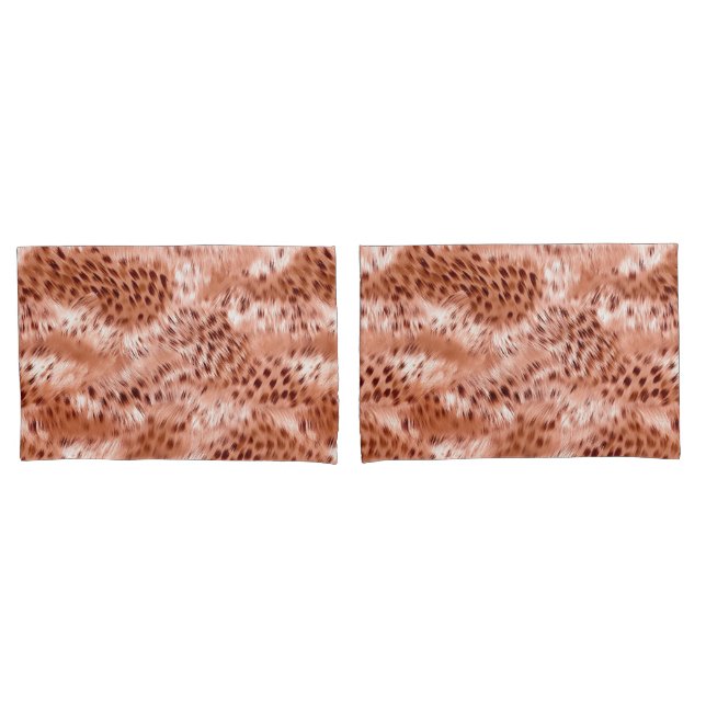 Funda De Cojín Leopardo rosa Rosa Gold Rubor (Anverso - Set)