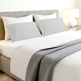 Funda De Cojín Light Grey Doodle Pattern Pair Of Pillowcases