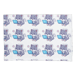 Funda De Cojín linda estudiante perezosa - tal vez mañana estudia