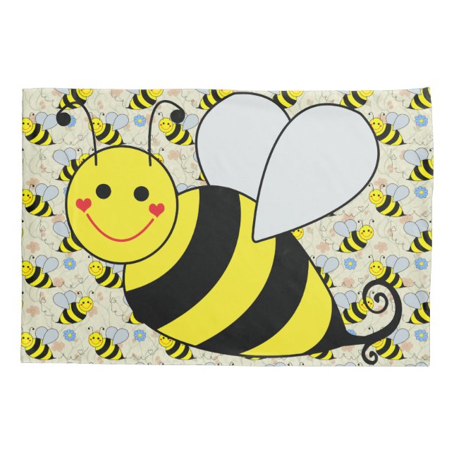 Funda De Cojín Lindo manosee la abeja (Reverso)