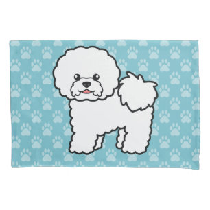 Funda De Cojín Lindo perro Bichon Frise de dibujos animados