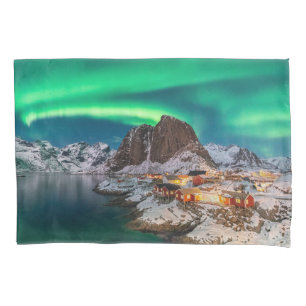 Funda De Cojín Línea costera   Islas Lofoten, Hamnoy, Noruega