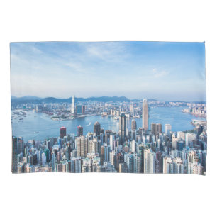 Funda De Cojín Línea costera   Tsim Sha Tsu, isla de Hong Kong, A