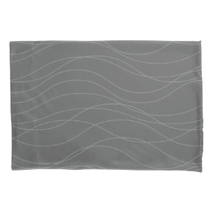 Funda De Cojín Líneas gráficas onduladas modernas, sencillas, mod