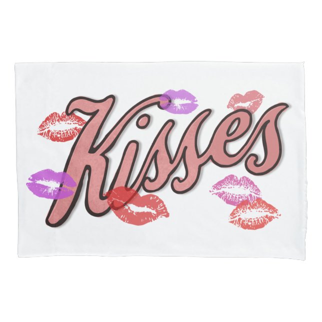 FUNDA DE COJÍN LIP KISSES (Anverso)