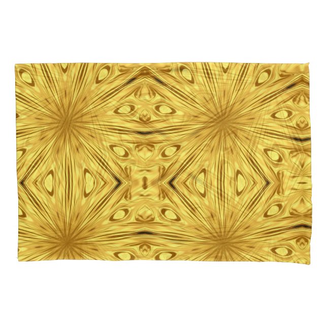 Funda De Cojín Liquid Gold: Gilded Zenith | Opulent Swirl Accent (Anverso)