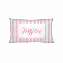 Little Girls Pink Watercolor Stripes