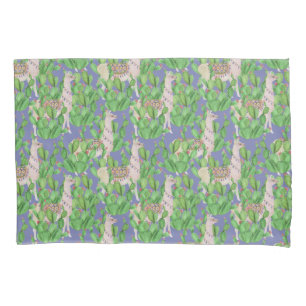 Funda De Cojín Llama de la acuarela y modelo de Catus