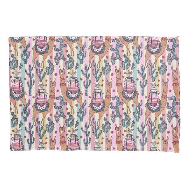 Funda De Cojín Llamas en modelo de las rayas (Anverso-izquierdo)