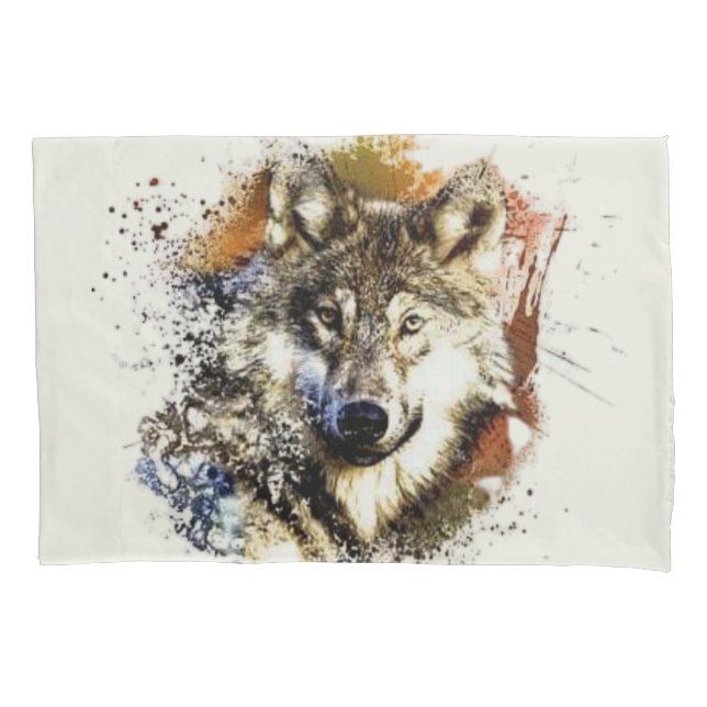 Funda De Cojín Lobo   (Anverso)