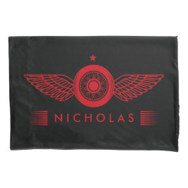 Funda De Cojín Logotipo Alado Personalizado de Coche y Moto en Cu