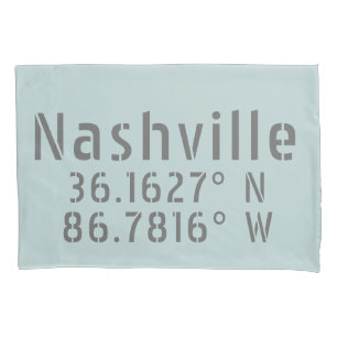 Funda De Cojín Longitud de Nashville TN Latitude