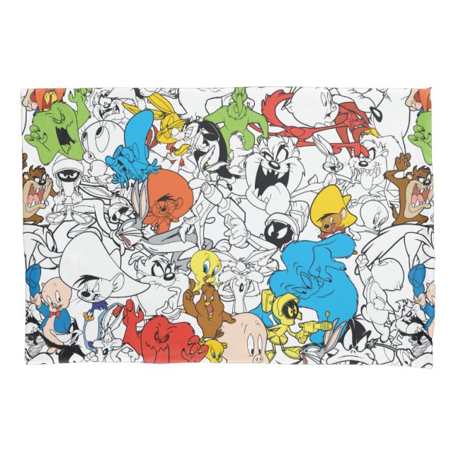 Funda De Cojín LOONEY TUNES™ Color Pop Pattern (Anverso)