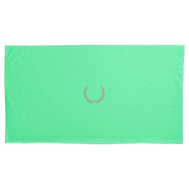 Funda De Cojín Lorbeerkranz Laurel wreath Ährenkranz neon-green (Anverso)