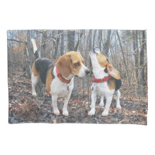 Funda De Cojín Los beagles del beagle del grito en caso de la