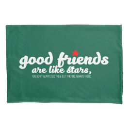Funda De Cojín Los buenos amigos son como las estrellas